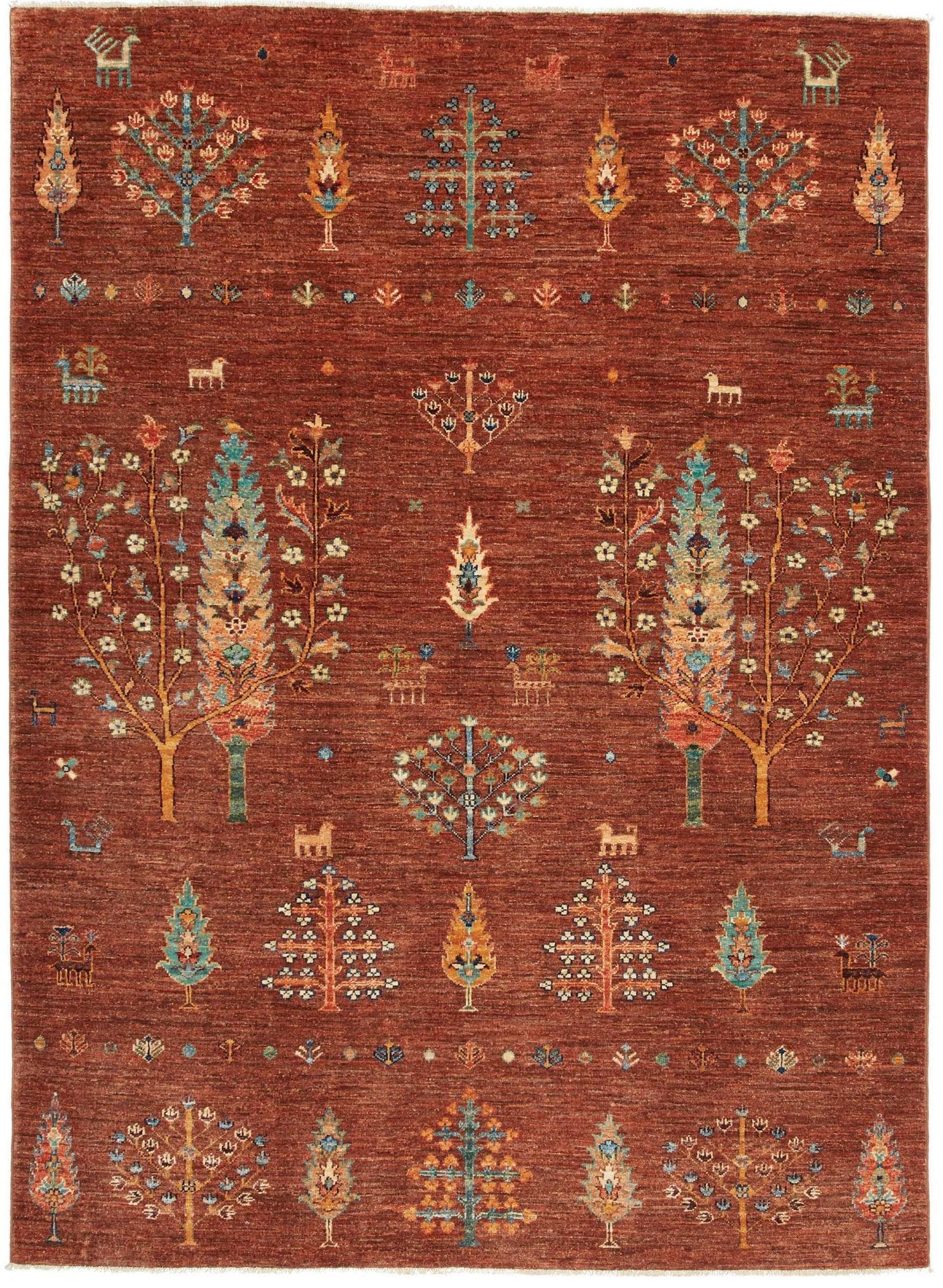 Orientteppich Samarkand 153 x 205cm, Schurwolle, handgeknüpft