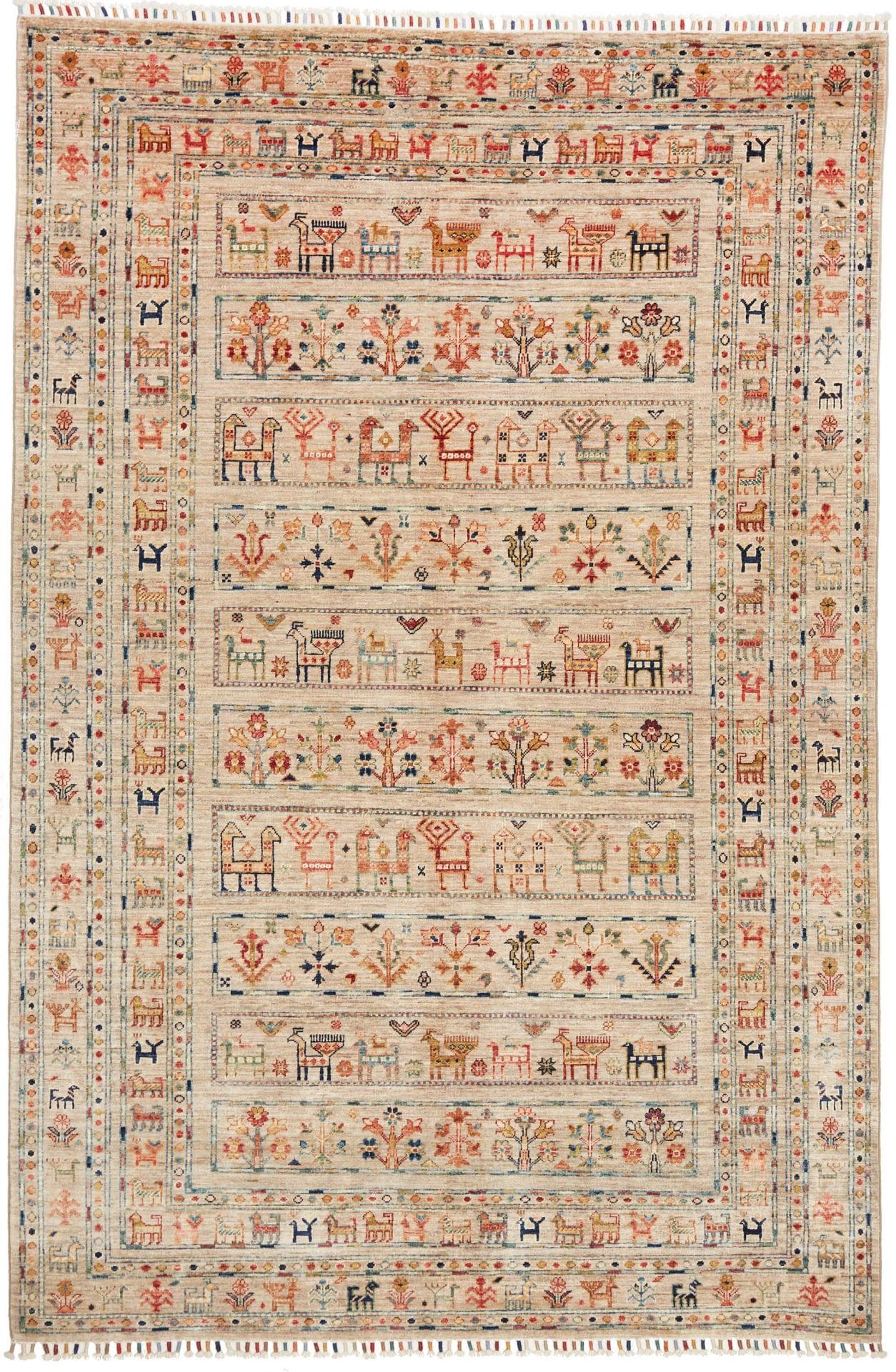 Orientteppich Samarkand 170 x 250cm, handgeknüpft, Schurwolle