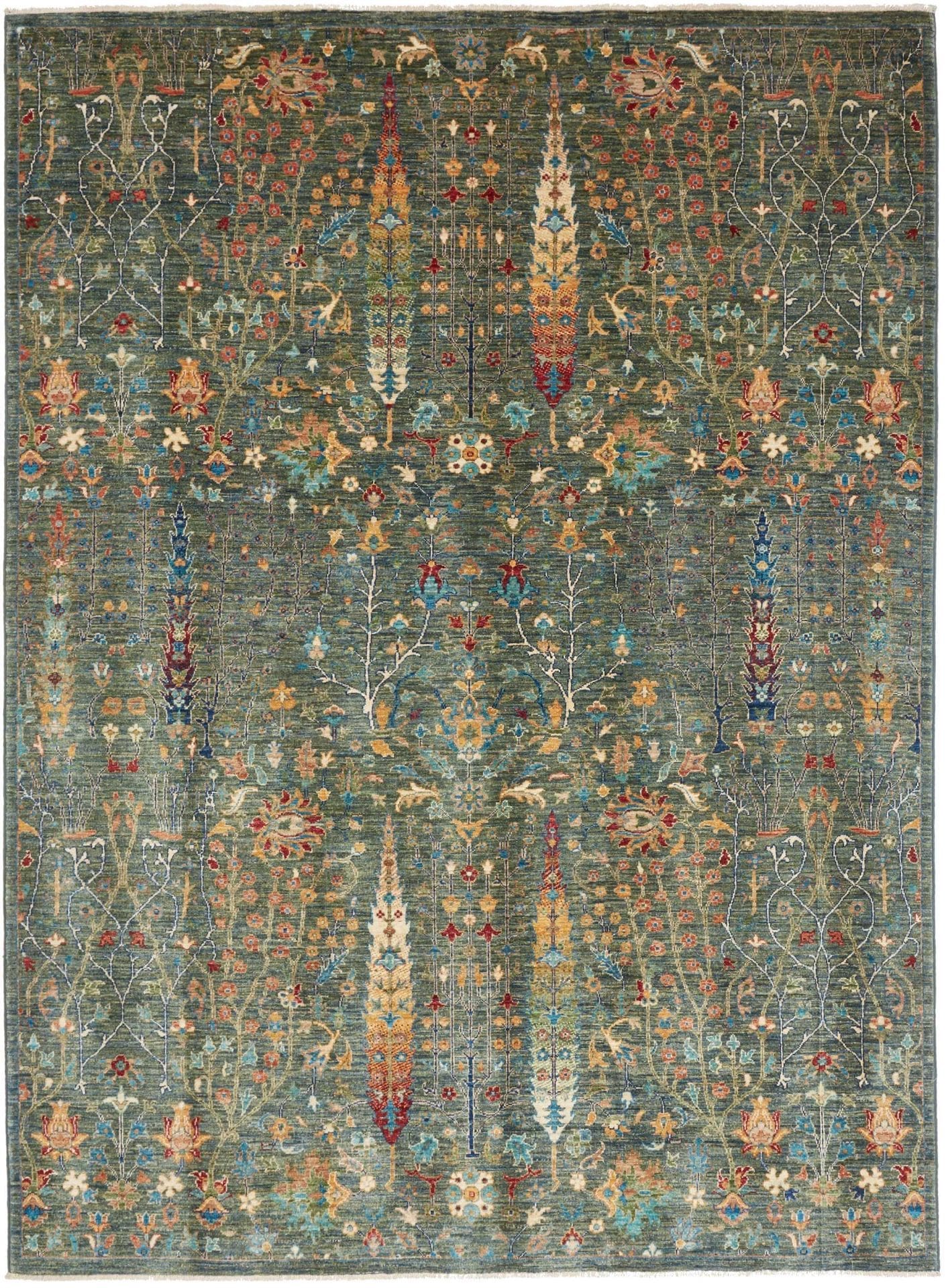 Orientteppich Samarkand 175 x 232 cm, handgeknüpft, Schurwolle