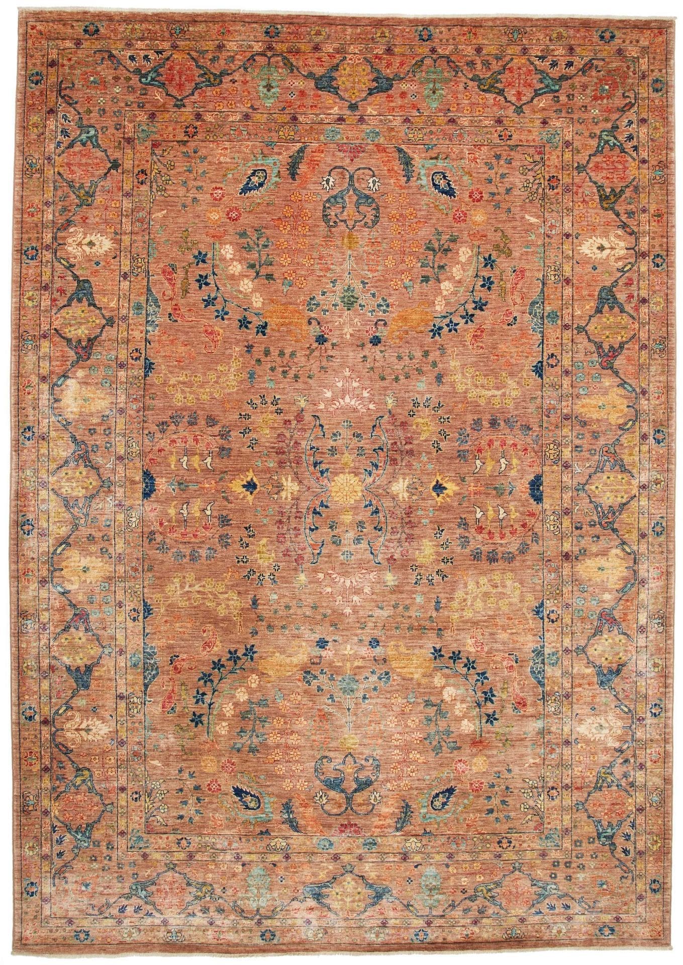 Orientteppich Samarkand 211 x 295 cm - handgeknüpft, Schurwolle