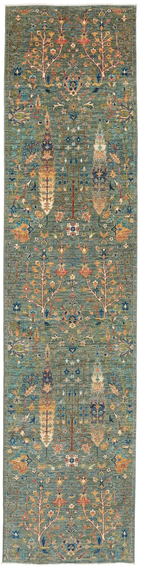 Orientteppich Samarkand 85 x 344cm, handgeknüpft, Schurwolle