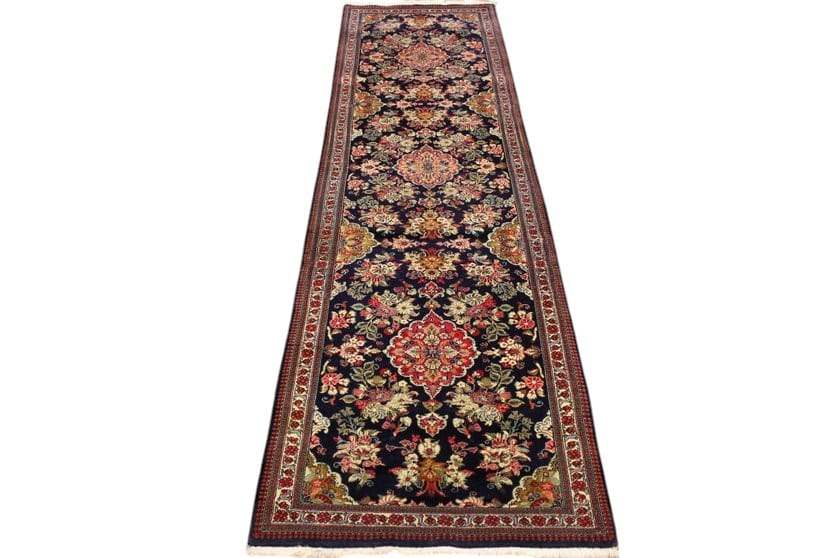 Perser Teppich Ghom 285x76 cm, Naturfarben, handgeknüpft