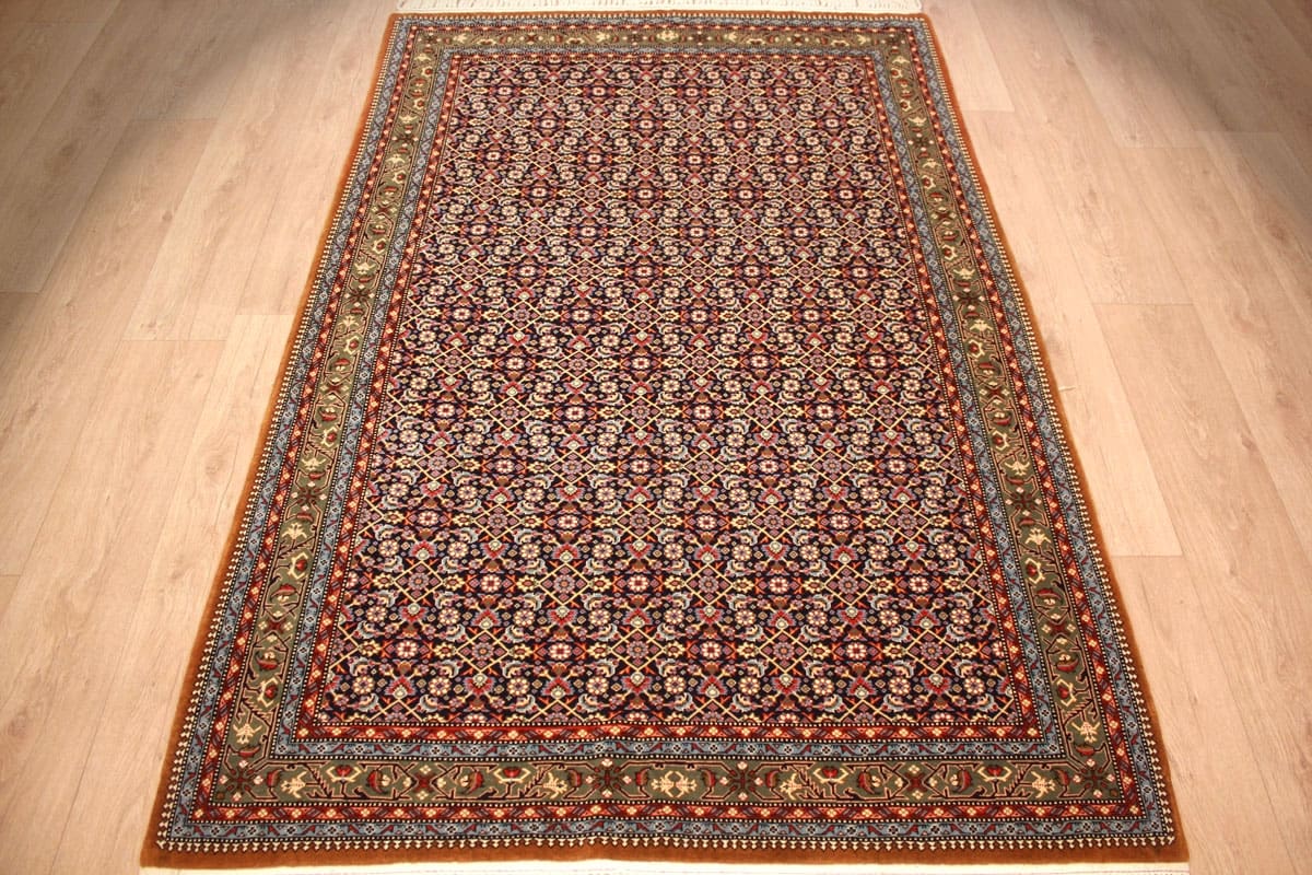 Perserteppich Ghom 208x136 cm Blau, feingliedrig, handgeknüpft