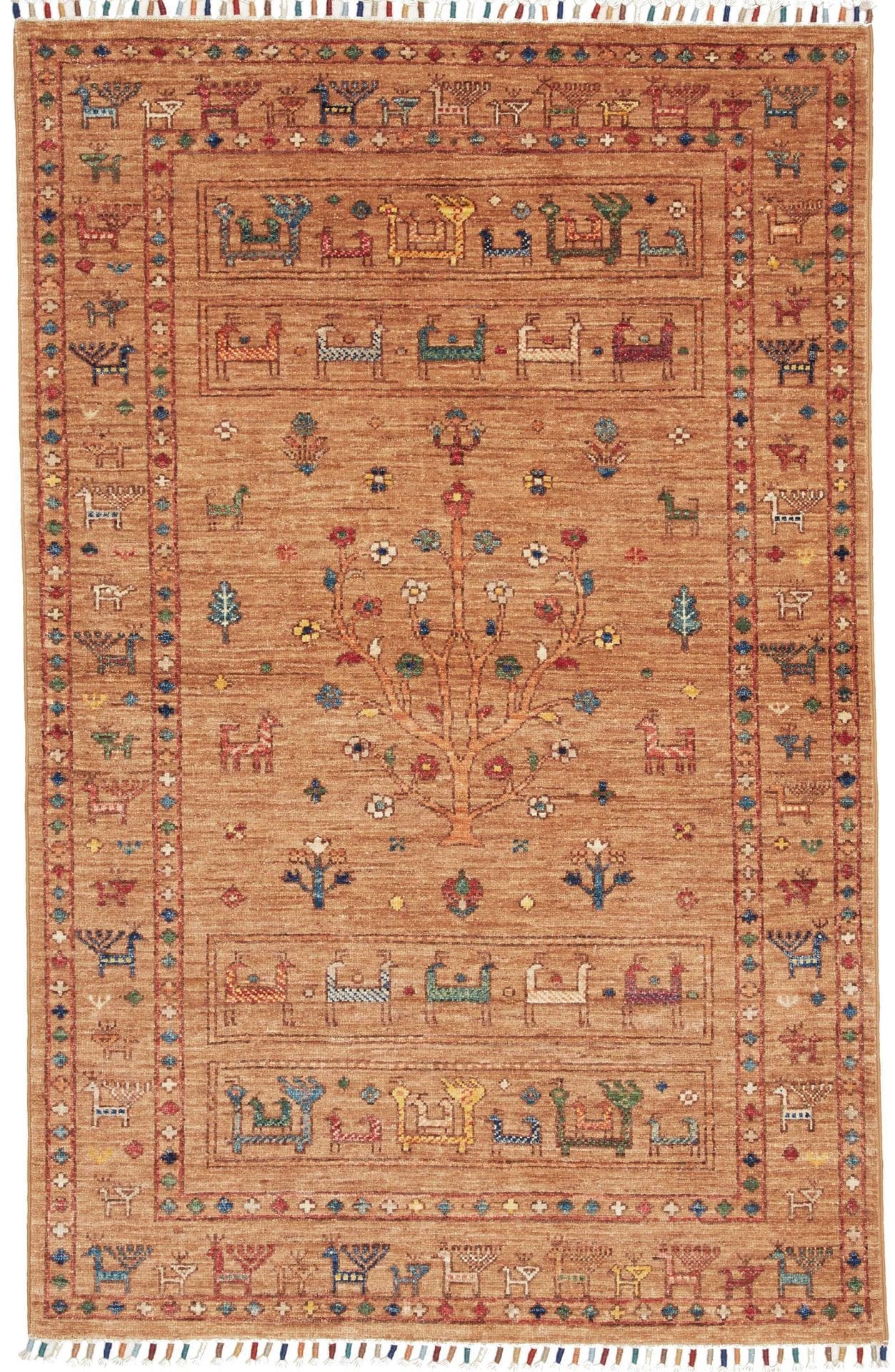 Samarkand Orientteppich 102 x 152 cm, handgeknüpft, Wolle