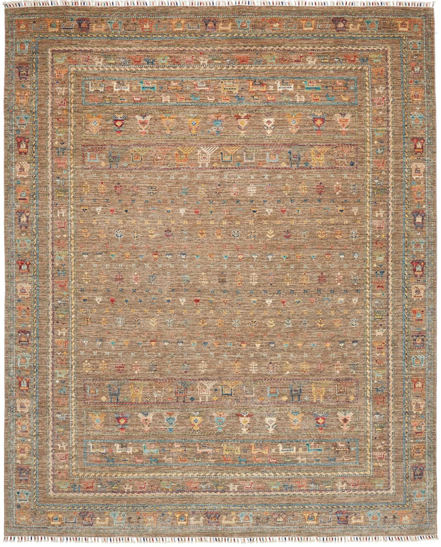 Samarkand Orientteppich 245 x 300cm, handgeknüpft, Wolle