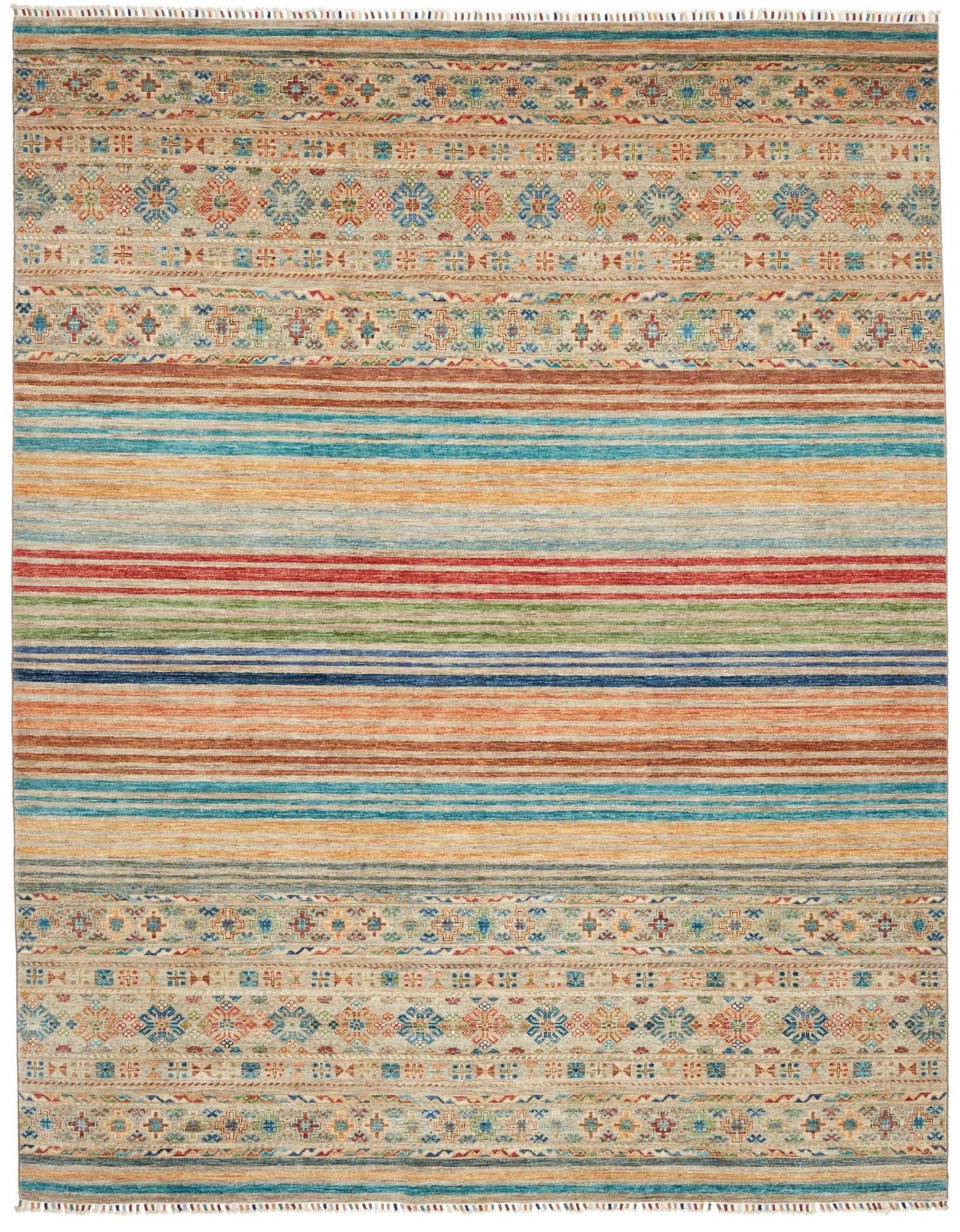 Samarkand Orientteppich 252 x 315cm, handgeknüpft, Wolle