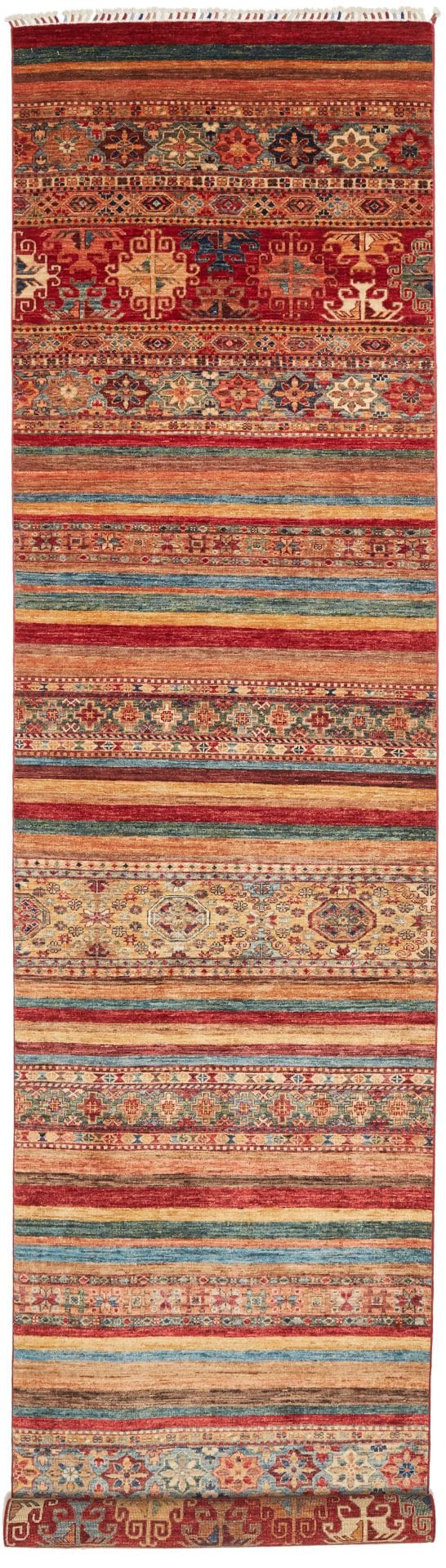 Samarkand Orientteppich 97 x 469 cm, Schurwolle, handgeknüpft