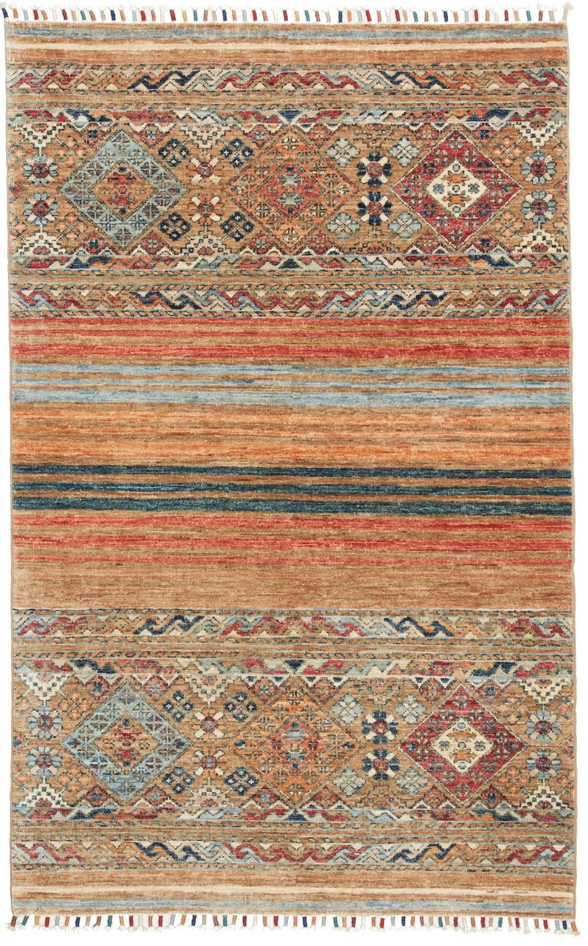 Samarkand Teppich 101 x 154 cm, Orientteppich, handgeknüpft