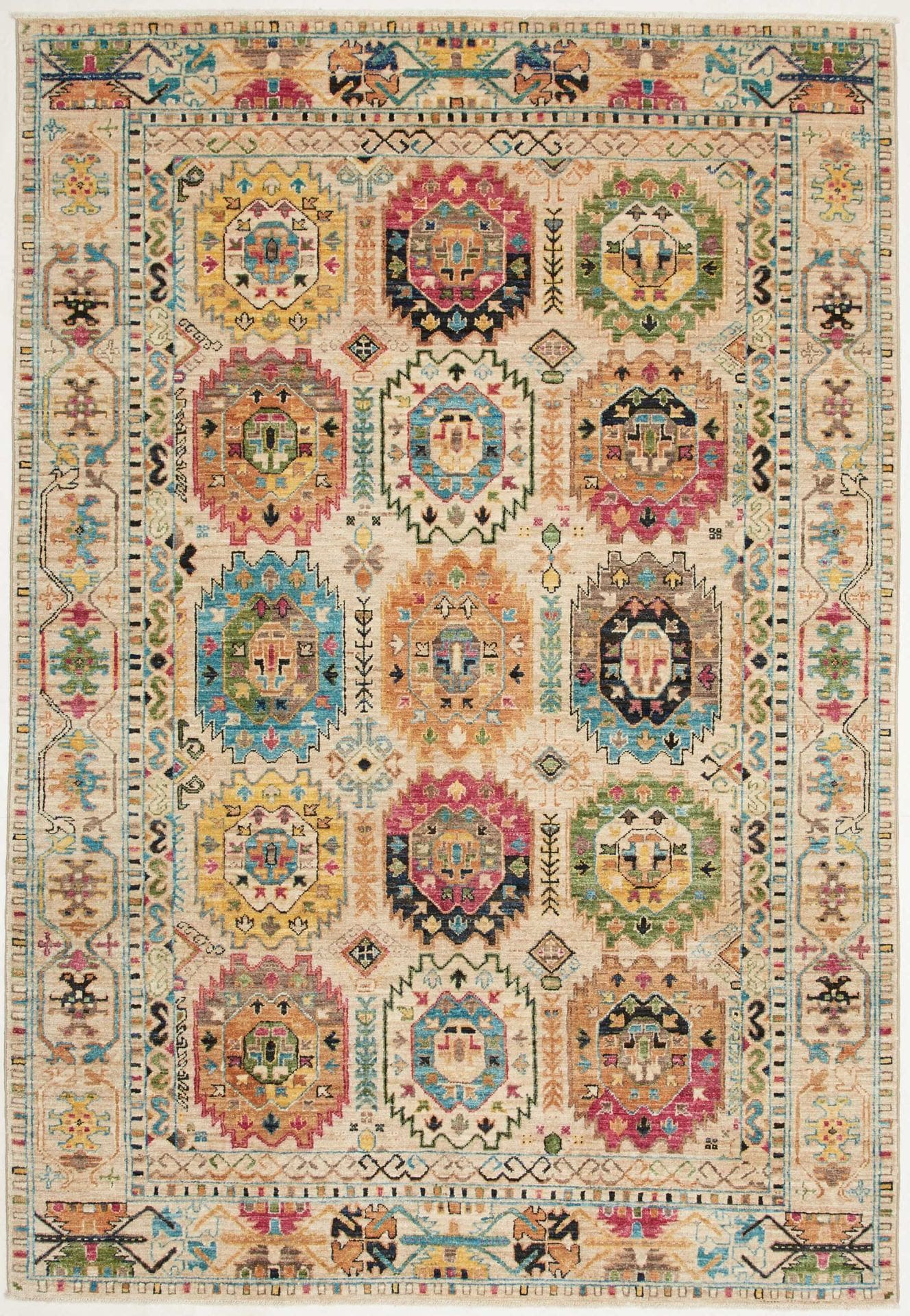 Samarkand Tribal Orientteppich 149 x 213cm, handgeknüpft
