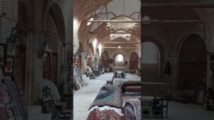 #shorts Der alte Markt der Teppichverkäufer in der Stadt Bijar im Iran