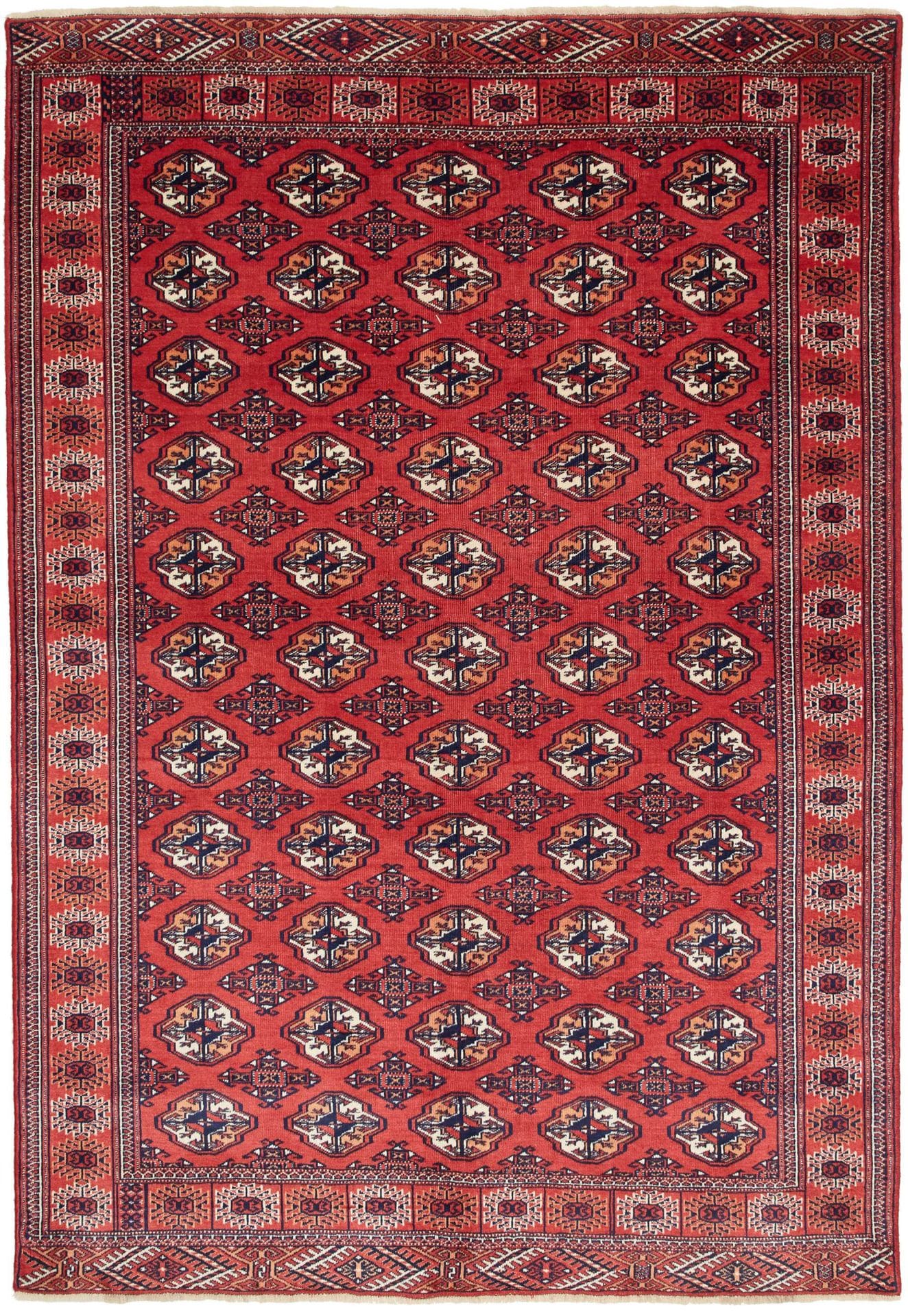 Turkmen Orientteppich 153 x 217cm, Schurwolle, handgeknüpft