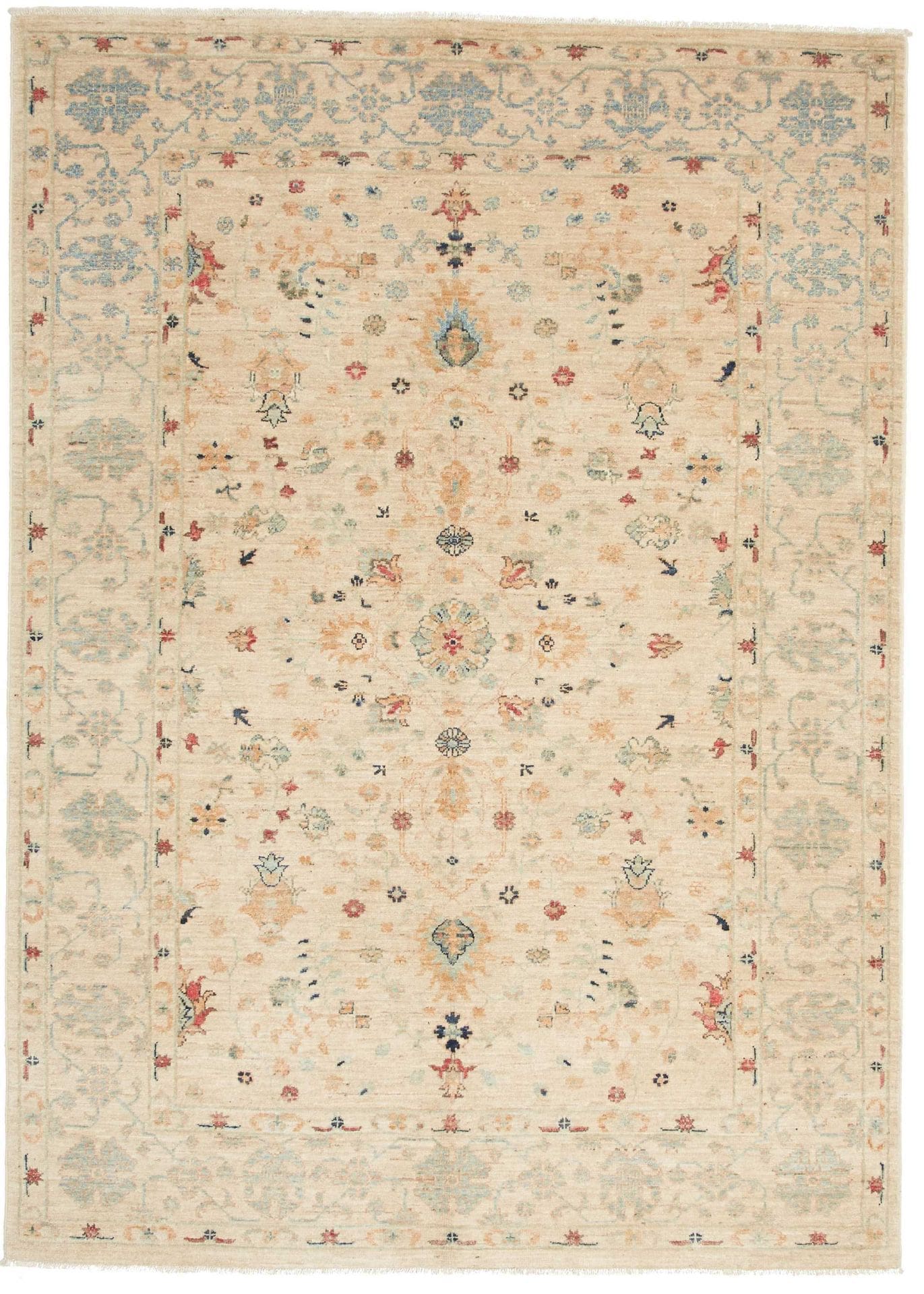 Ziegler Orientteppich 147 x 200cm, Schurwolle, handgeknüpft