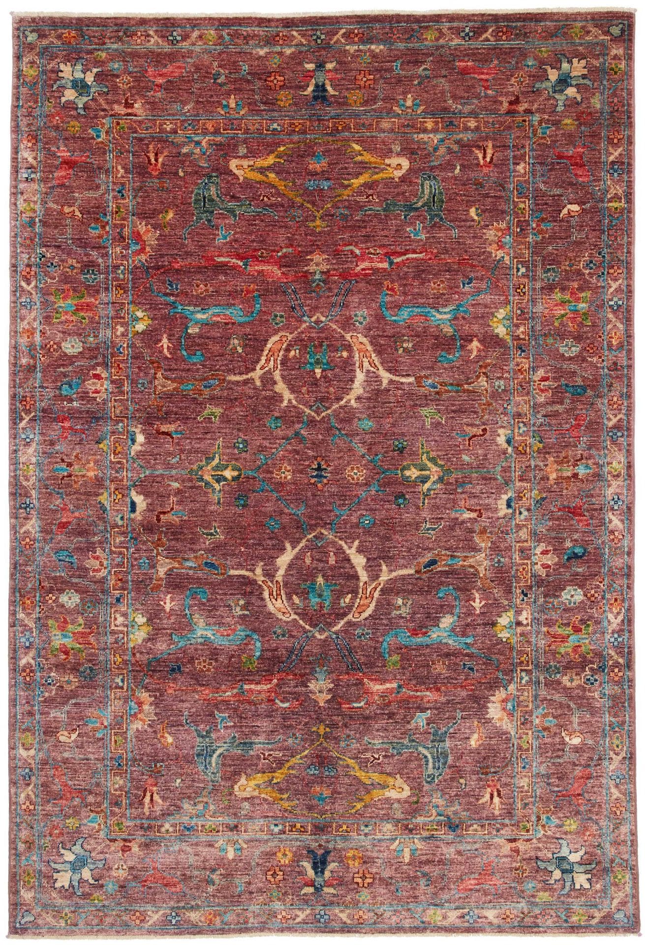 Ziegler Orientteppich 151 x 215cm Schurwolle handgeknüpft