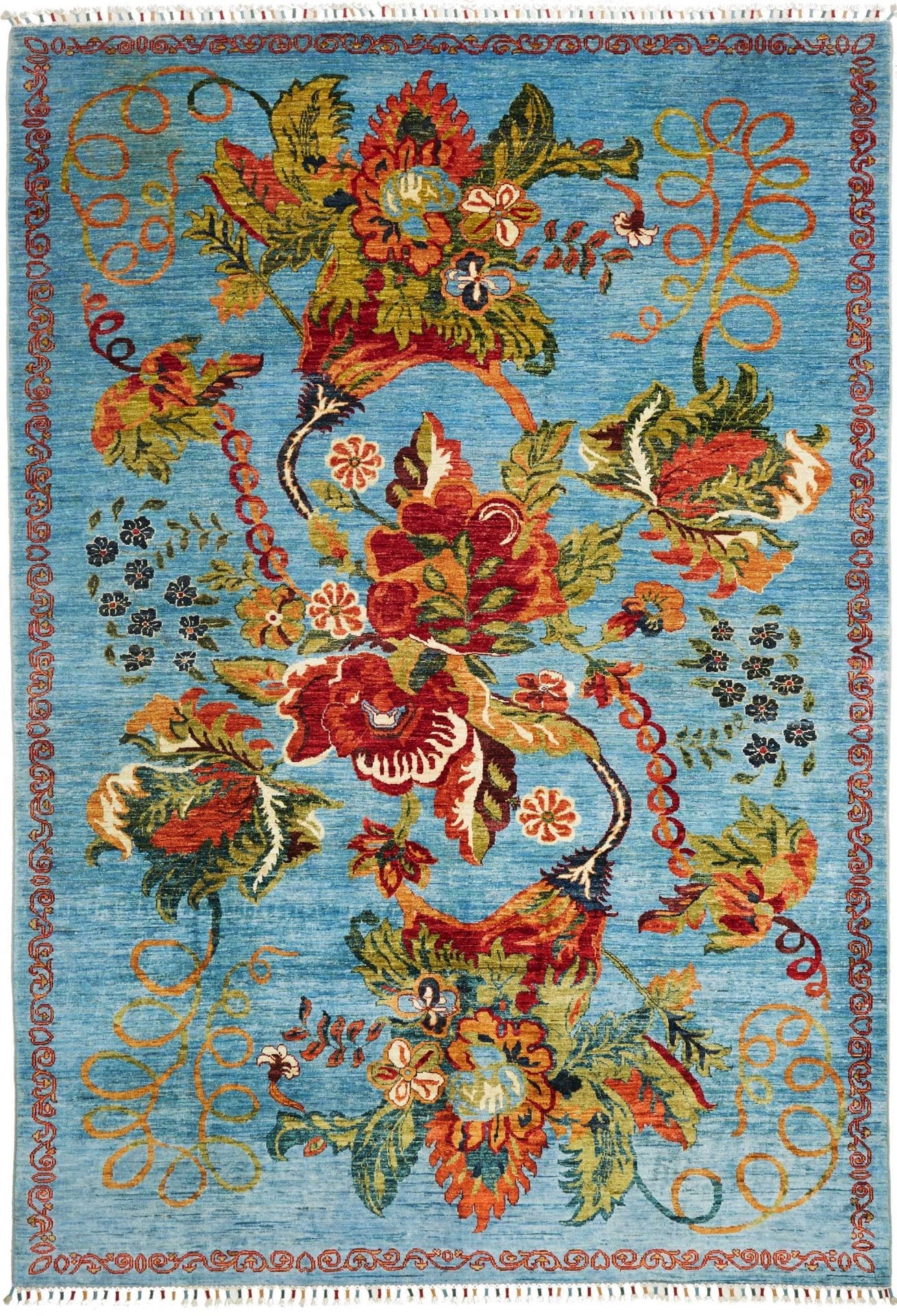 Ziegler Orientteppich 208 x 297cm aus Schurwolle, handgeknüpft