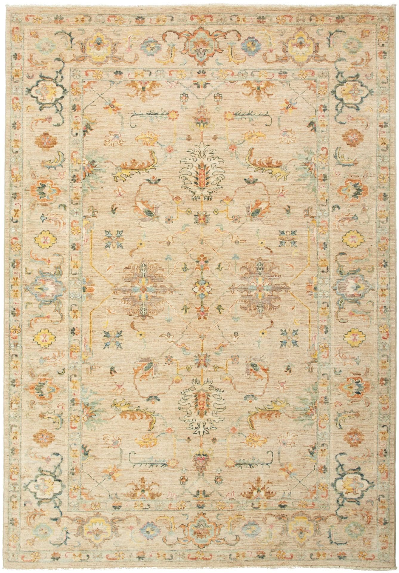 Ziegler Teppich 170 x 238cm, Schurwolle, Orientteppich handgeknüpft