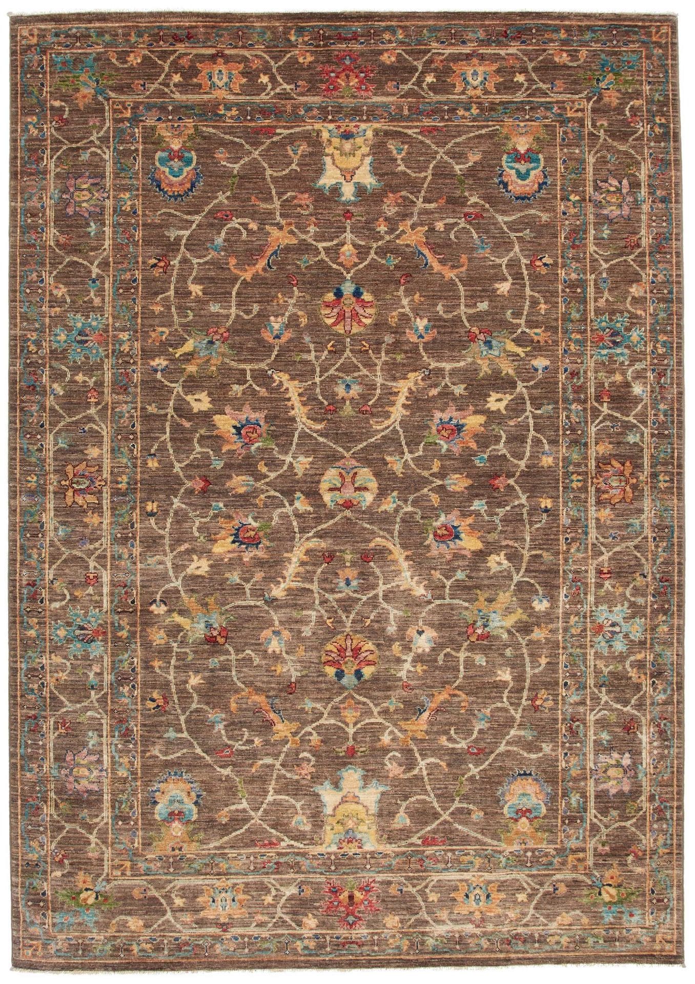 Ziegler Teppich 172 x 241cm, Schurwolle, handgeknüpft, Orientteppich