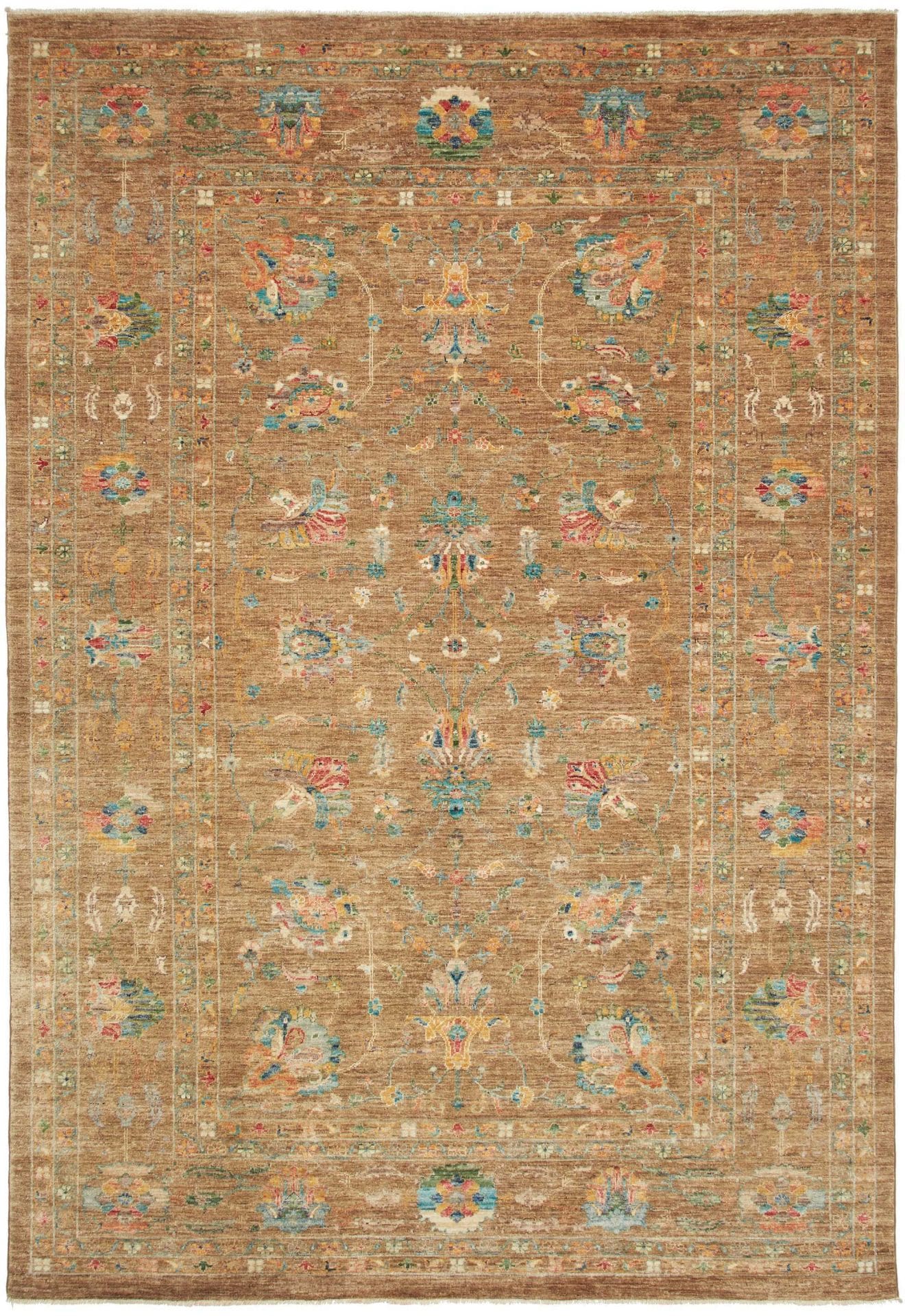 Ziegler Teppich 203 x 295cm aus Schurwolle – handgeknüpft Orientteppich