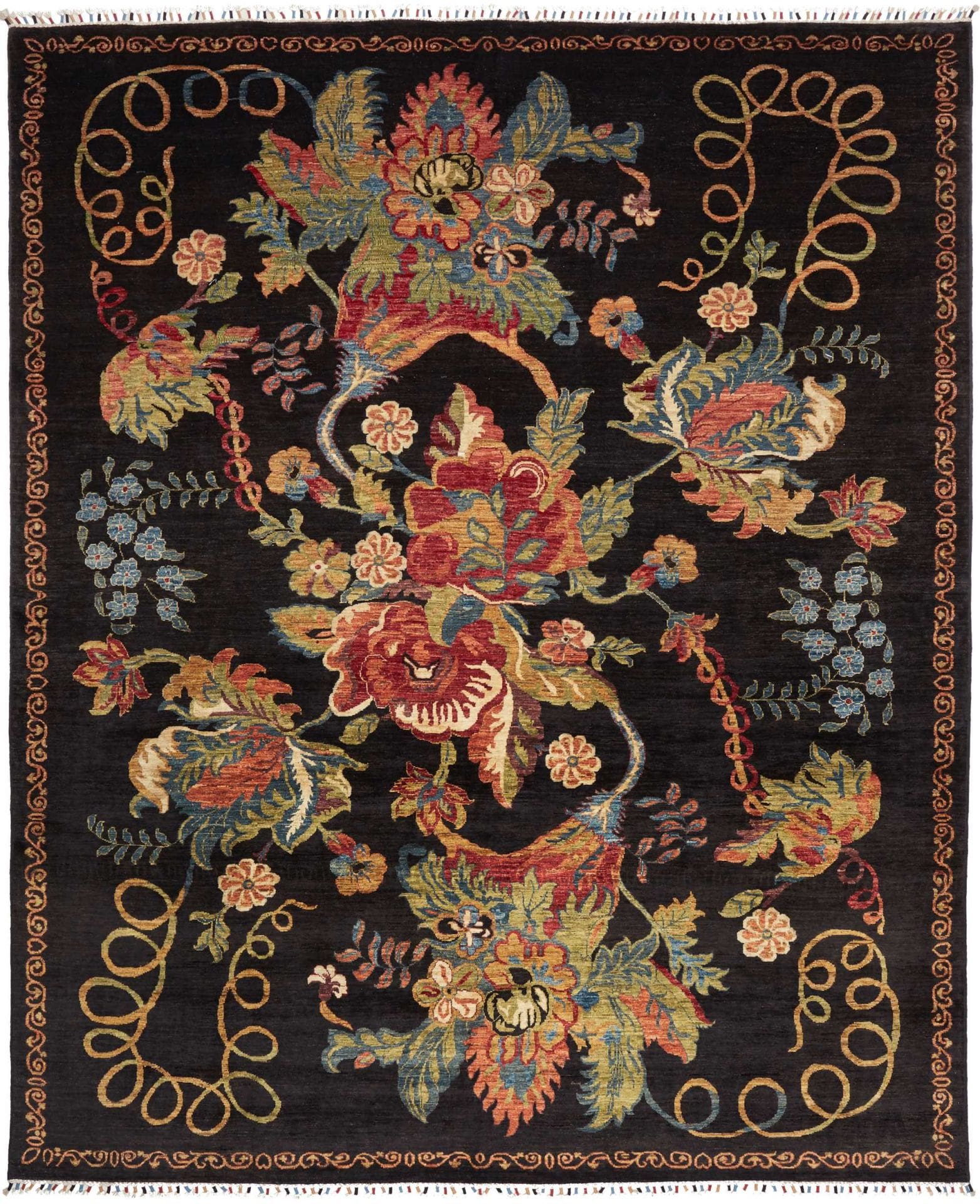 Ziegler Teppich 252 x 280cm, handgeknüpft, Schurwolle, Orientteppich