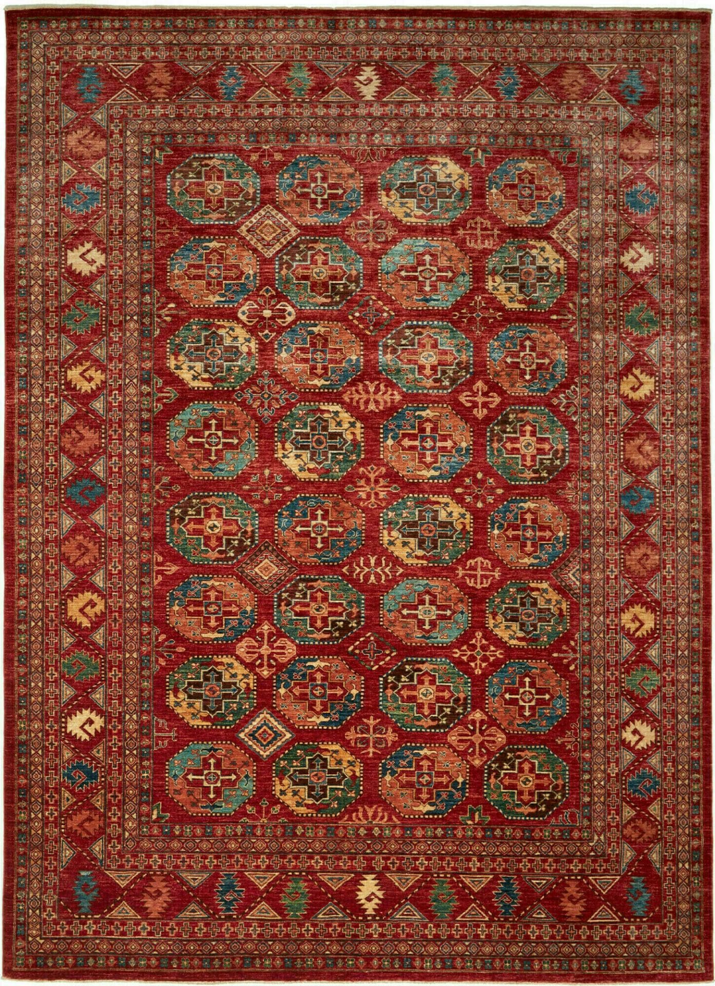 Ziegler Teppich 268 x 363cm in Schurwolle, handgeknüpft, Orientteppich