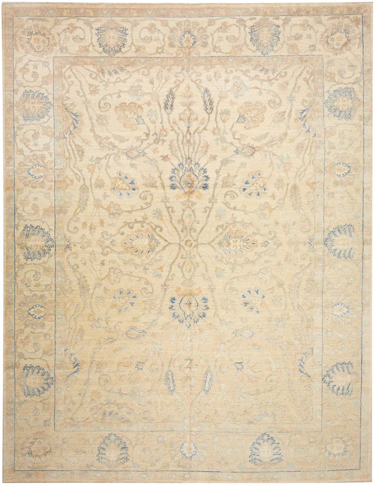 Ziegler Teppich 279 x 358cm aus Schurwolle, handgeknüpft, Orientteppich