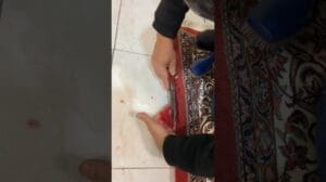 موگیری کناره های فرش بیجار