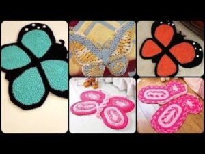 „10+ Top Ideen für gehäkelte Schmetterlings-Teppiche || DIY Häkelmuster Teppich Dekor || Schmetterlingsmatten Ideen“