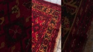 „Circa 1950 Ersari Turkmen Bokhara 2,10 m x 2,70 m Wolle auf Wolle.“