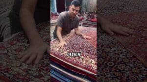 „Erstklassiger Persischer Bijar-Teppich bekannt als Eisen-Teppich“