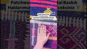 „Kunden, die ethnische Muster lieben, unsere Digitaldruckteppiche mit Patchworkmotiven sind genau das Richtige für Sie 🥰“