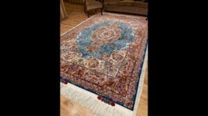 „Luxuriöser und moderner 6m Teppich aus Täbris, neues Design mit Pflanzenmotiven von Meister Khatibi #teppich“