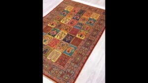 „Qom-Teppich aus handgefertigter Seide, persischer Teppich 1,00×1,50 m“