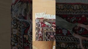 „Schritt-für-Schritt-Reparaturprozess für orientalische Teppiche mit original Wolle. #teppich #doityourself #häkeln #bildung“