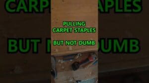 „Teppichklammern entfernen leicht gemacht #diy #immobilieninvestition #teppich #demontage #entfernen #kurz“