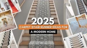 „Teppichläufer-Ideen für Treppen im modernen Zuhause 2025 | Stilvolle und funktionale Treppendesigns“
