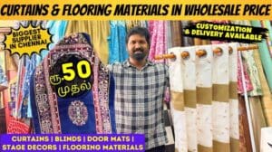 😍₹50 bis LUXURY VORHANG im Großhandelspreis | Größtes Vorhang- und Bodenbelagsgeschäft in Chennai | MK Reagiert
