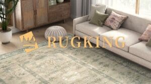 (쿠팡)Rug King waschbarer kurzfloriger Vintage-Teppich für alle vier Jahreszeiten Wohnzimmerläufer