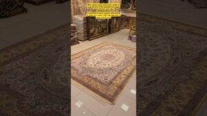 10 Meter Teppich aus Isfahan, Paar mit besonderem Design, vollständig aus Seide, höchste Qualität, 60 Laubsäulen, pflanzliche Farben #HandgewebterTeppich #Luxus #Kunst