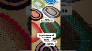 15,00 TAPETEN CROCHET GROßHANDEL @atelieninacrochecomregina Größe 79x46