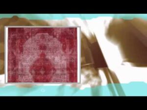 Farbiger Vintage-Teppich