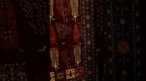 2024 17.-14. Oktober Teheraner Internationale Ausstellung, Stand der Tandis Company für die Produktion von Maschinen Teppichen