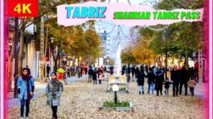 4K Spaziergang TABRIZ 2022 - Spaziergang auf dem Bürgersteig von Shahriar, Tabriz