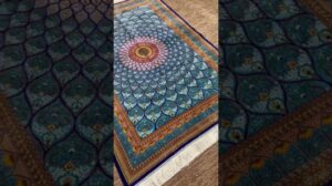 6x4 Fuß Seide aus Iran #tabrizteppich #handgefertigteTeppiche #qumrug #tabriz #kanada #dekoration #usa #viral