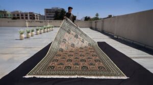 7x10 Creme Bakhtiari Tribalteppich