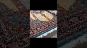 $8900 IRANISCHER handgefertigter Teppich -- BIJAR Goldteppich Moharamat 8110