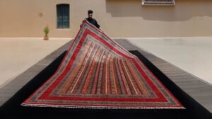 9×12 Rotes afghanisches Tribal-Teppich – Shall Gul
