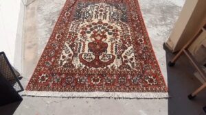 Antiker Persischer Teppich Isfahan - Garten des Paradieses - 2,07 x 1,46 - Anzeige Mercado Livre