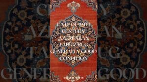 Antiker Tabriz-Teppich in gutem Zustand