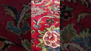 Antiker floraler persischer Teppich 10'8" x 14'3" Kashan #shorts