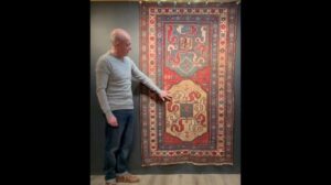 Antiker kaukasischer Chondoresk-Teppich