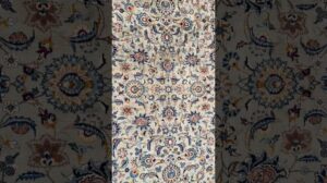 Antiker persischer Kashan-Teppich signiert 335x250cm #persischeTeppiche #handgefertigteTeppiche #antikTeppich #türkischeTeppiche #Teppich